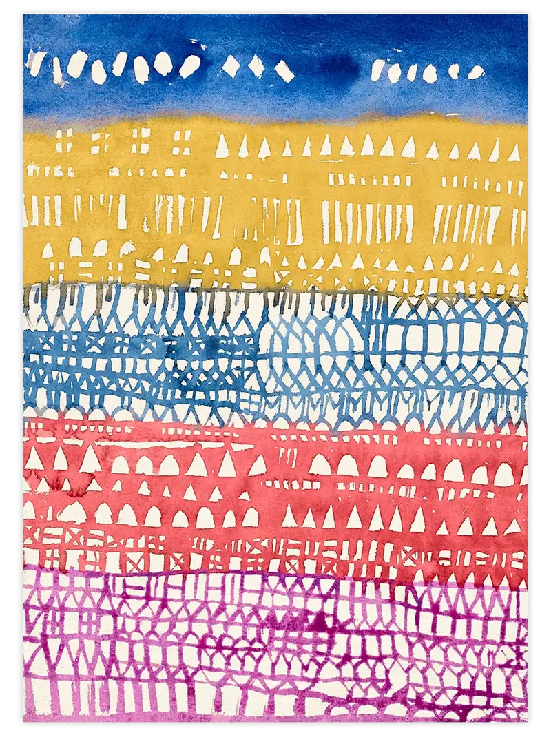 Klee Eski Şehir Genel Bakış - Art Print