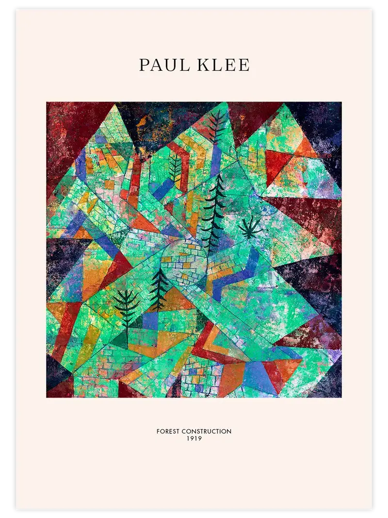 Klee Forest Construction - Art Print