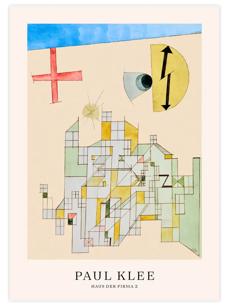 Klee Haus der Firma Z - Art Print