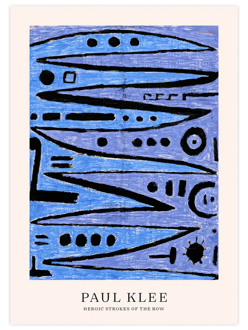 Klee Heroic Strokes of the Bow - Art Print
