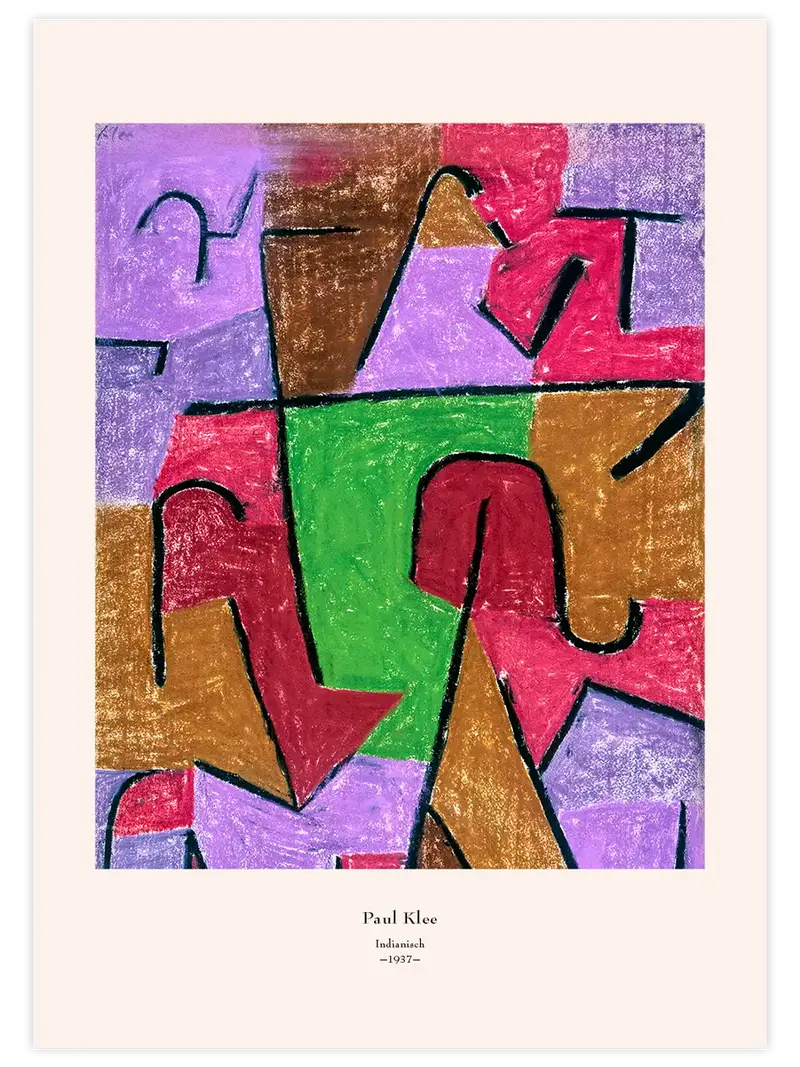 Klee Indianisch - Art Print