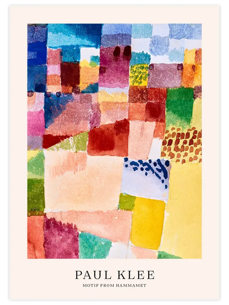 Klee Motif from Hammamet - Art Print