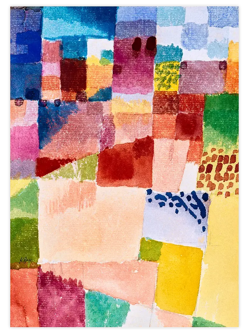 Klee Motiv aus Hammamet - Art Print