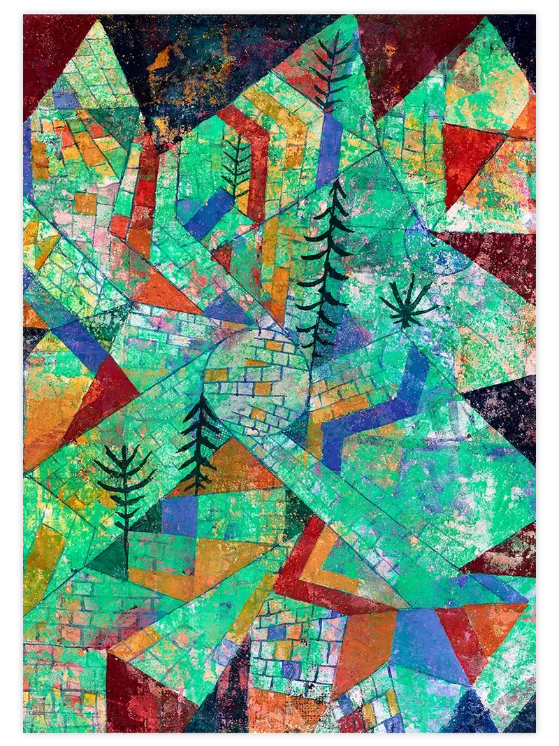Klee Orman İnşaatı - Art Print