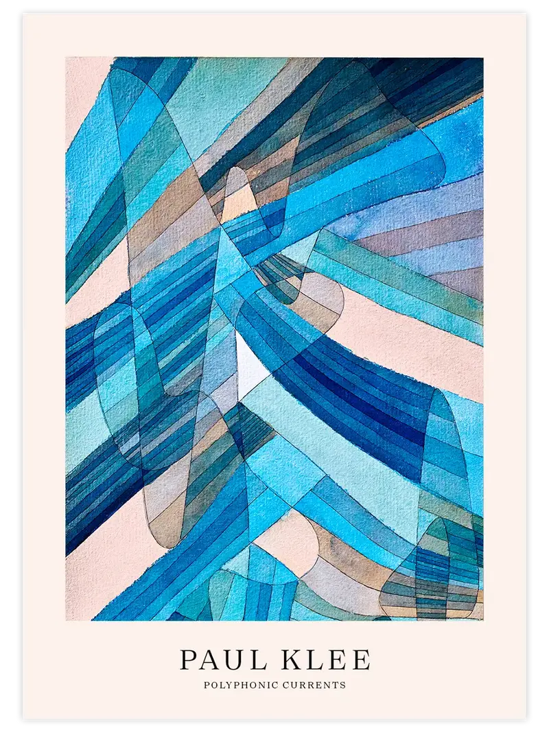 Klee Polyphone Strömungen - Art Print
