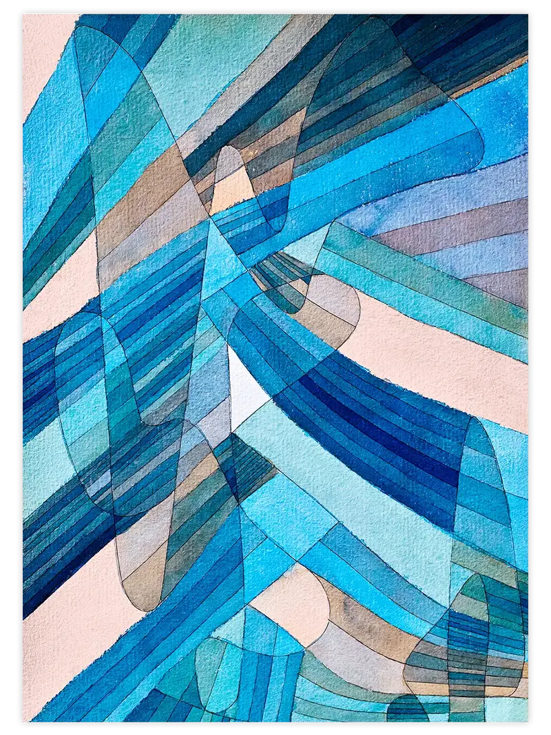 Klee Polyphonic Currents - Art Print
