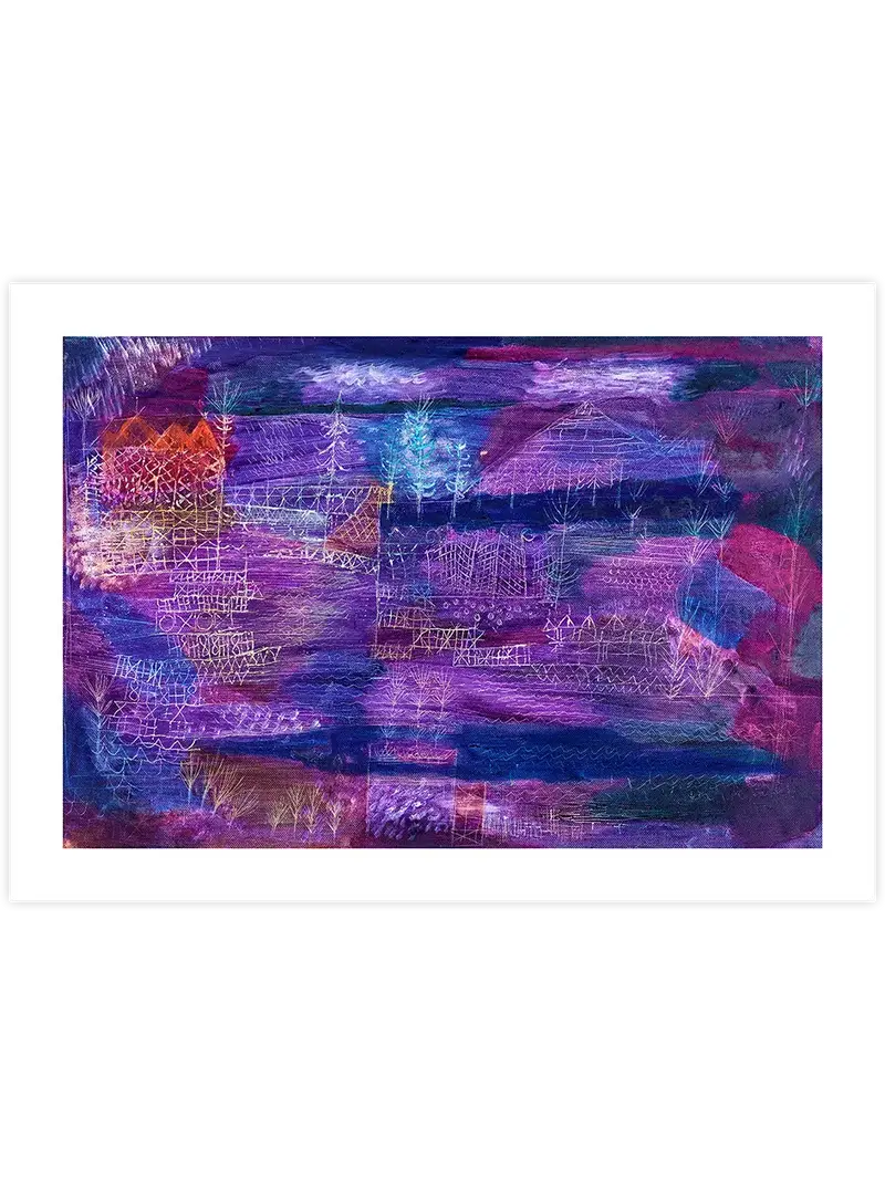 Klee  River Engineering Landscape - Art Print