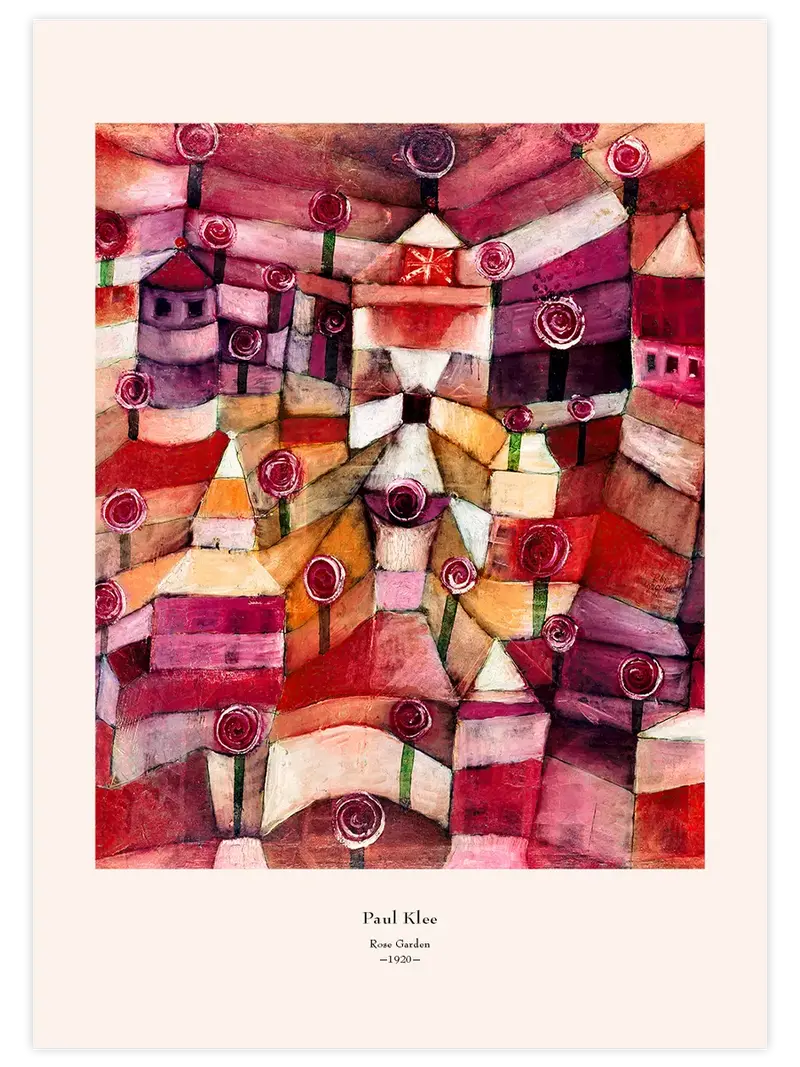 Klee Rose Garden - Art Print