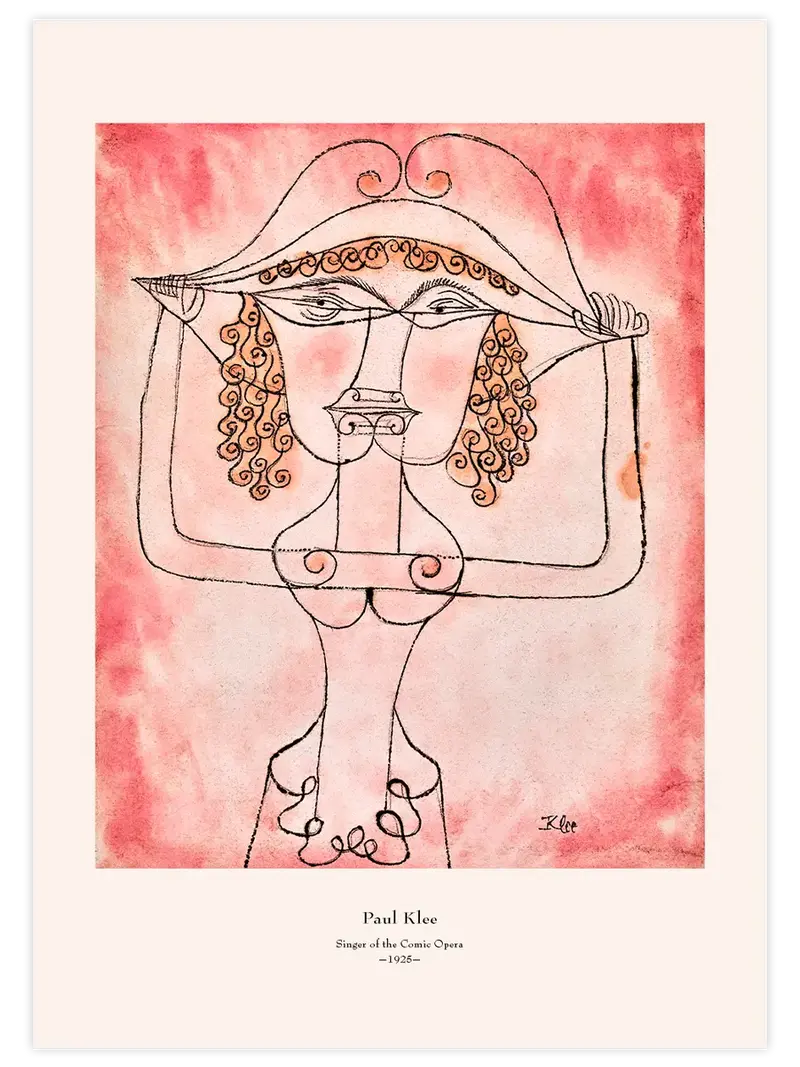 Klee Singer of the Comic Opera - Art Print