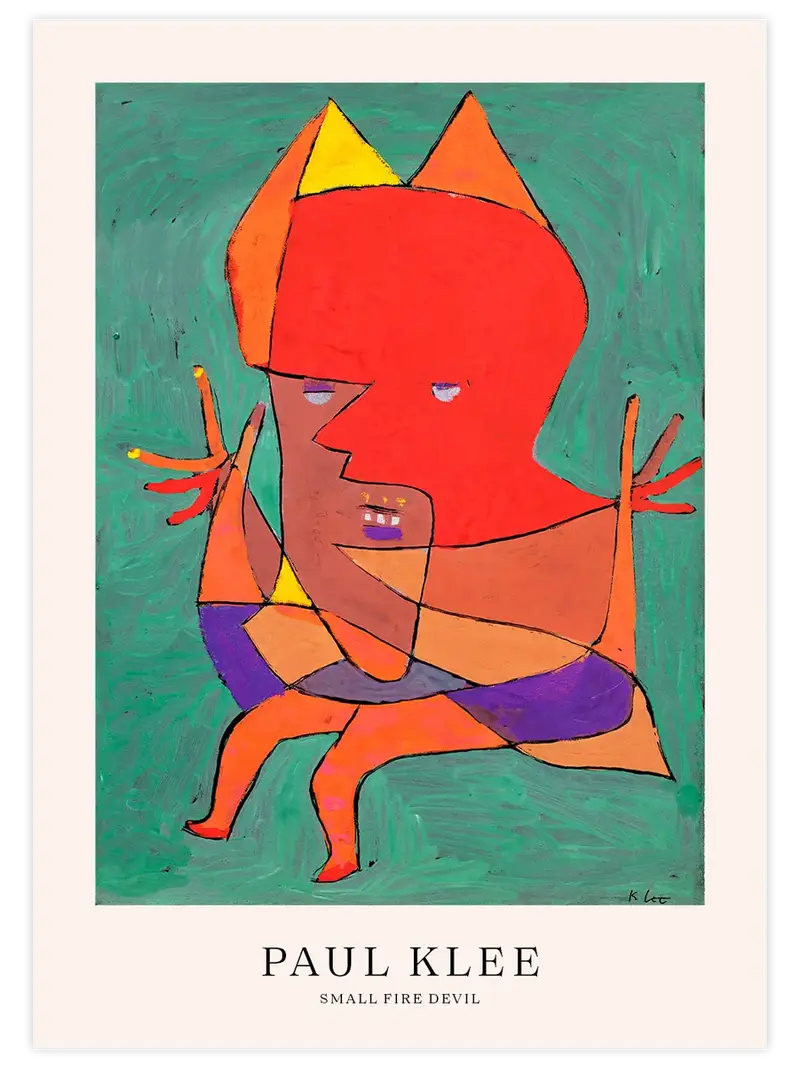 Klee Small Fire Devil - Art Print