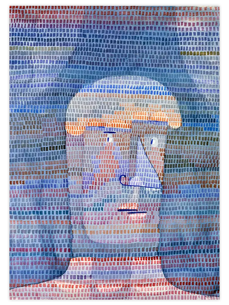 Klee Sporcunun Kafası - Art Print