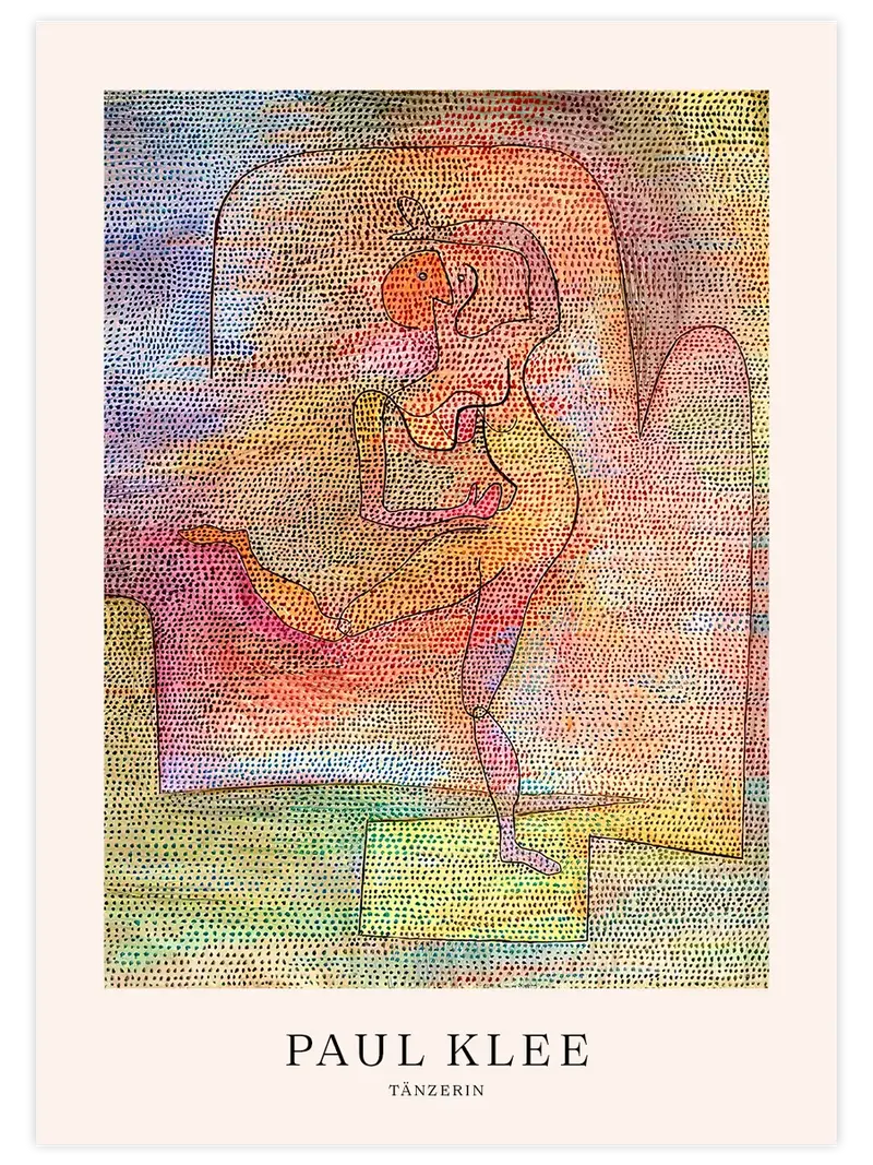Klee Tänzerin - Art Print
