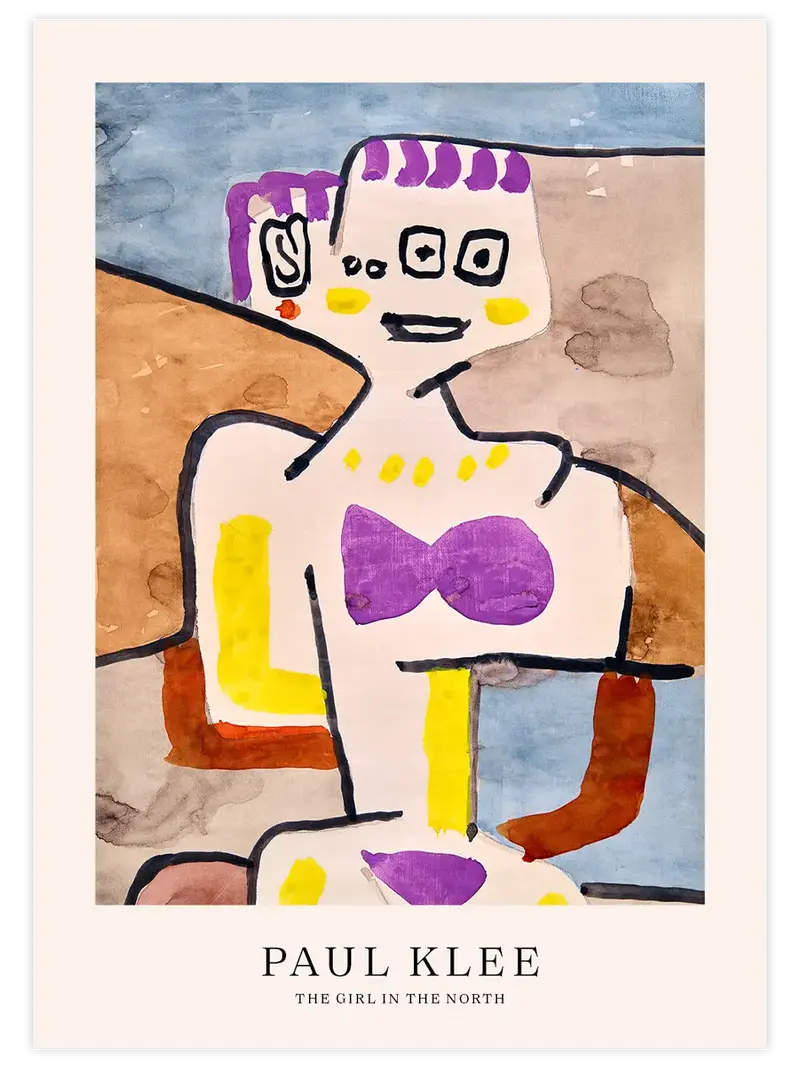 Klee The Girl in the North - Art Print