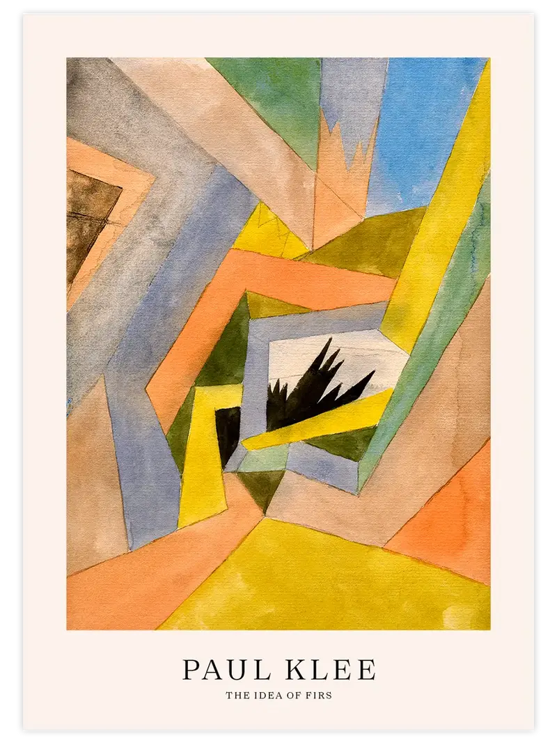 Klee The Idea of Firs - Art Print