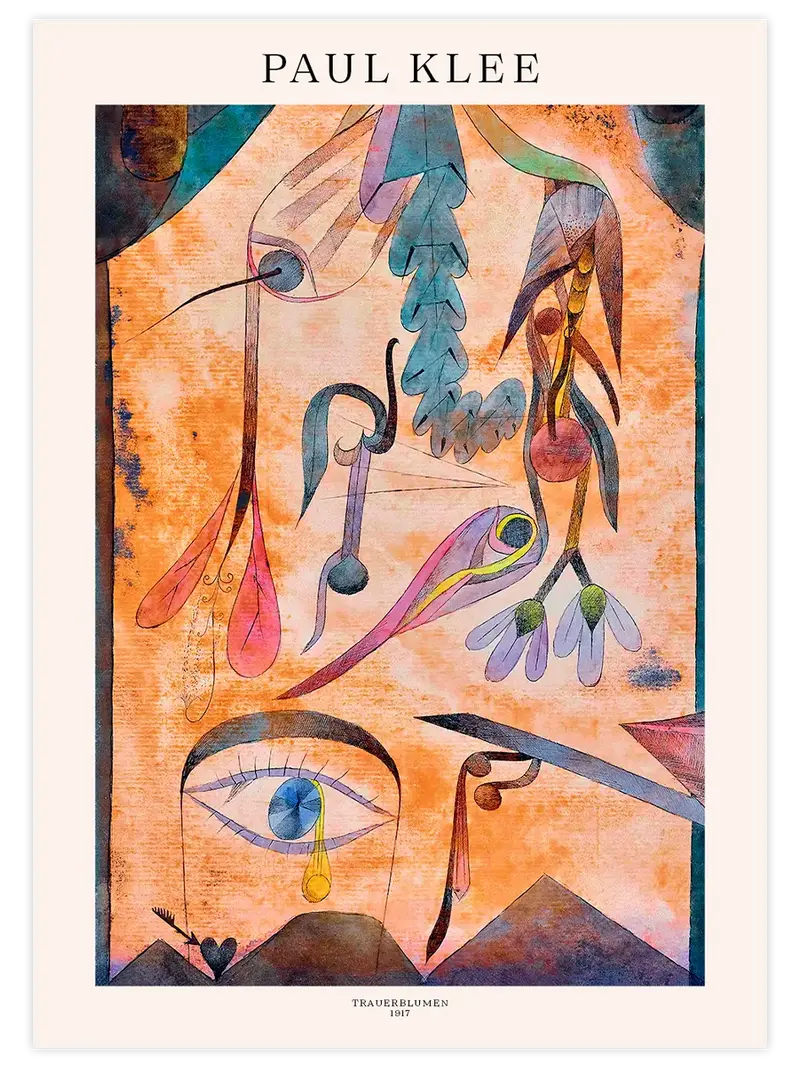 Klee Trauerblumen - Art Print