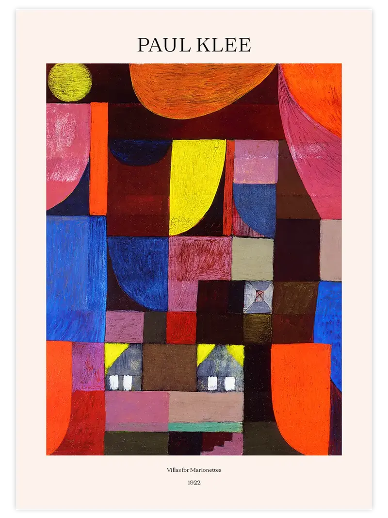 Klee Villas for Marionettes - Art Print