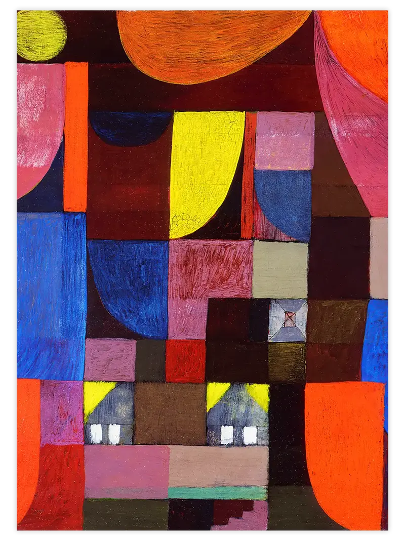 Klee Villen für Marionetten - Art Print