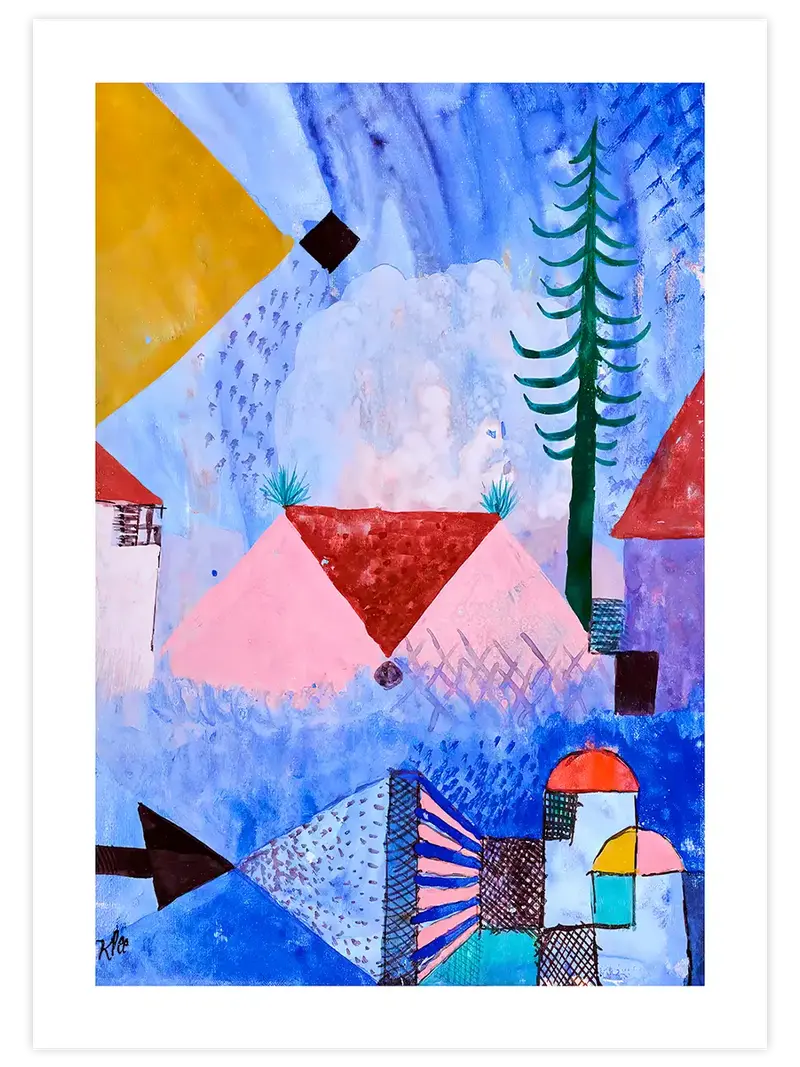 Klee With Slender Fir Tree - Art Print