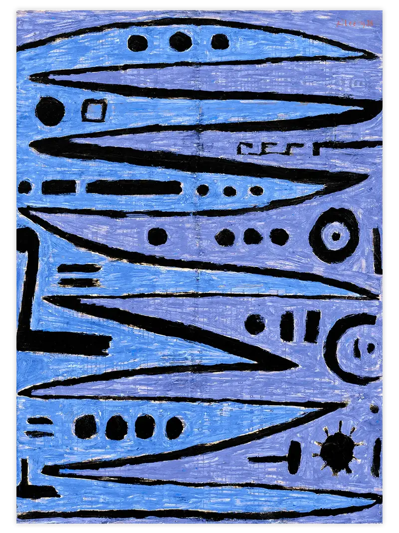 Klee Yayın Kahramanca Atışları - Art Print
