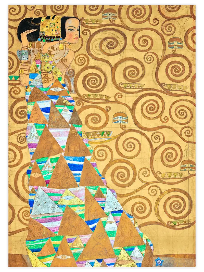 Klimt Beklenti - Art Print