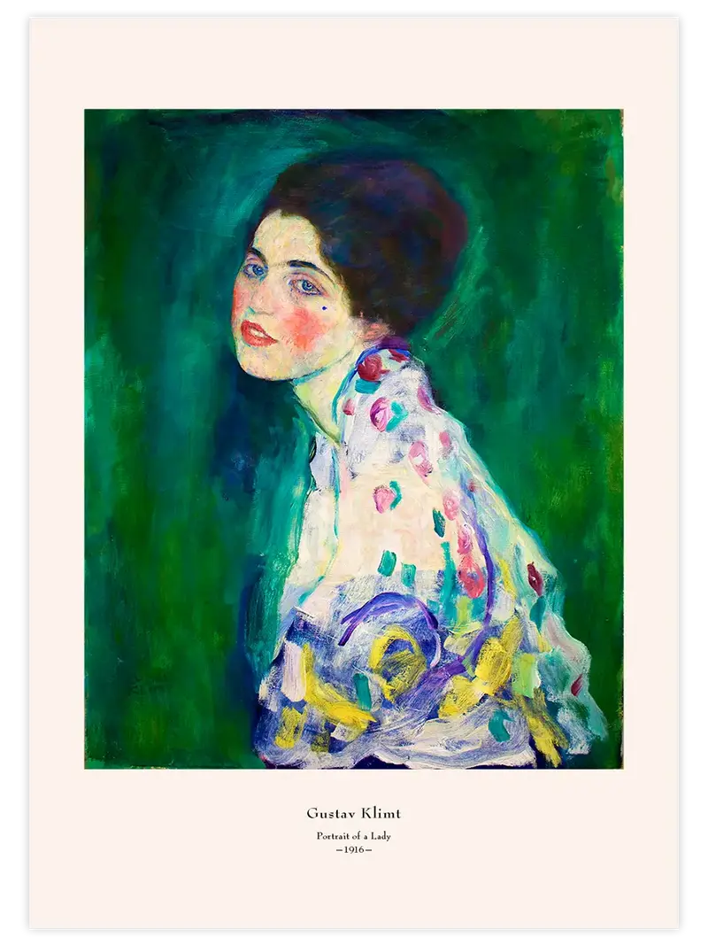 Klimt Bir Kadın Portresi - Art Print