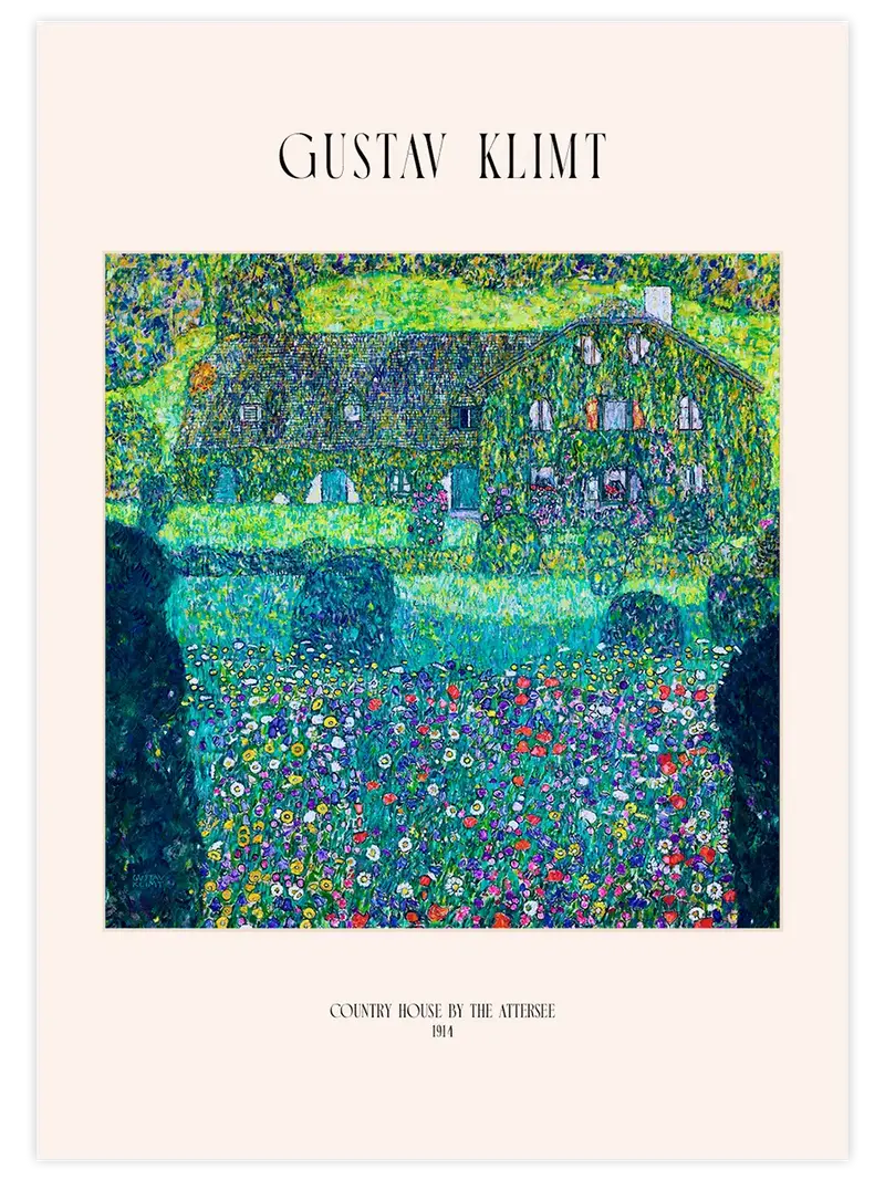 Klimt Country House by the Attersee - Art Print