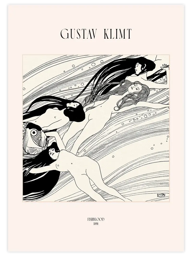 Klimt Fischblut - Art Print