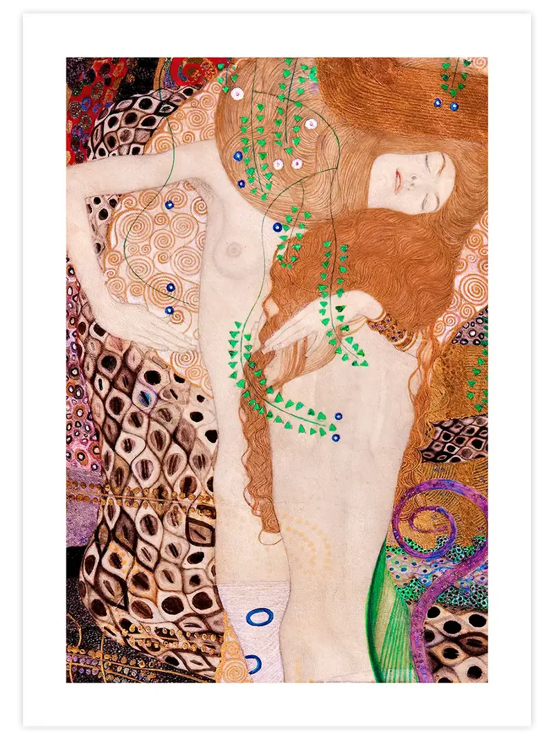 Klimt Friends (Water Serpants) - Art Print