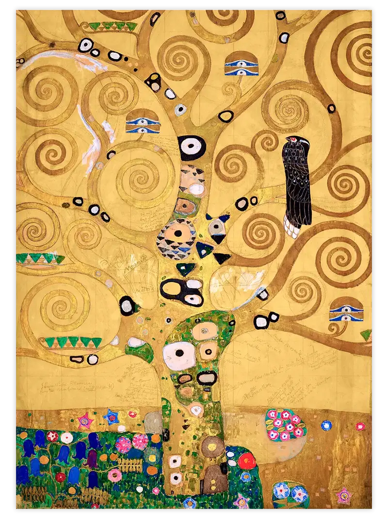 Klimt Hayat Ağacı - Art Print