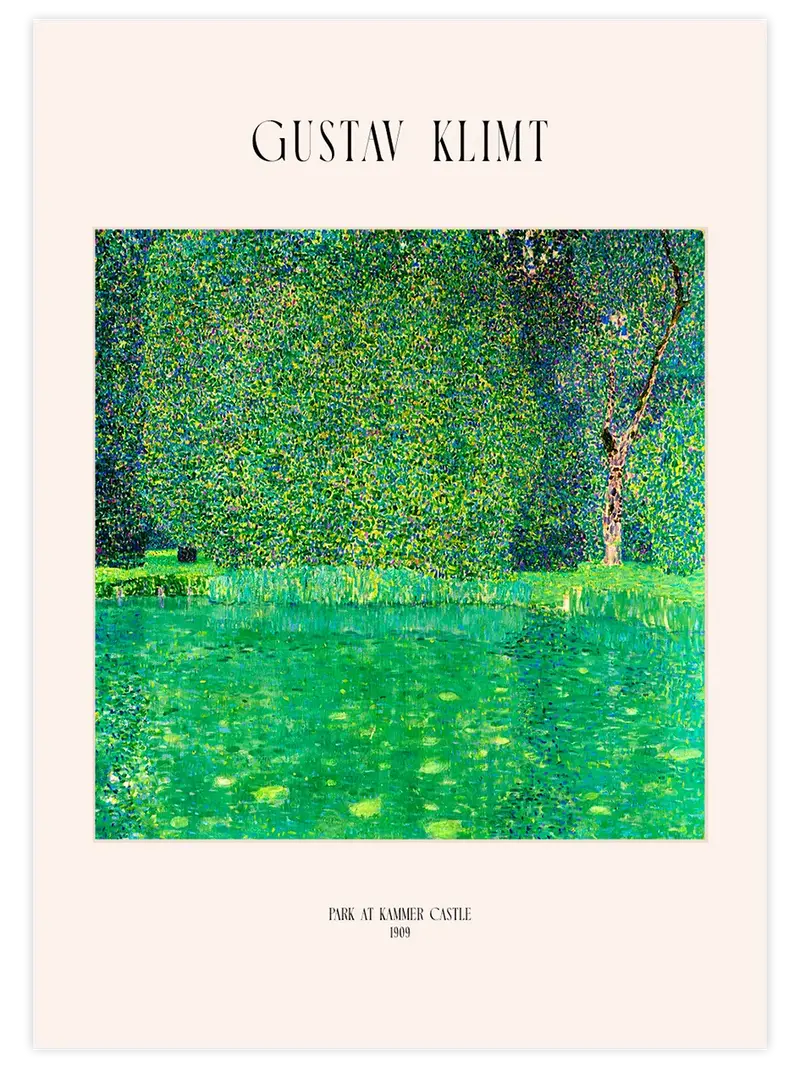 Klimt Park at Kammer Castle - Art Print