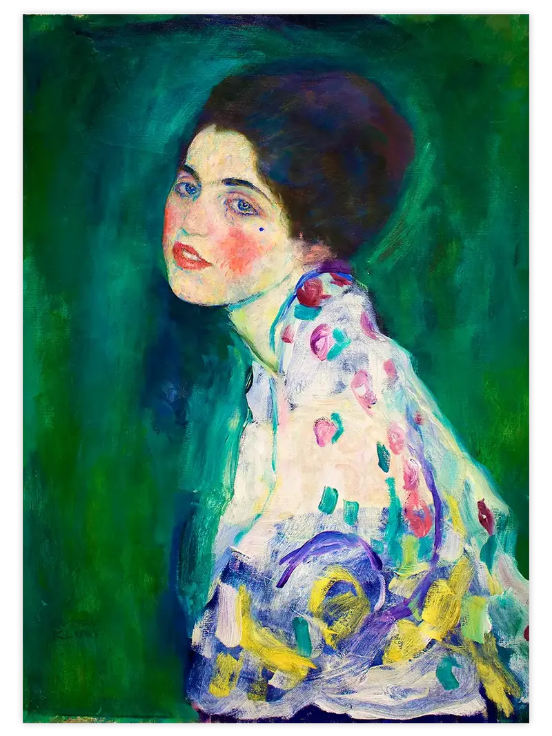 Klimt Portrait of a Lady - Art Print