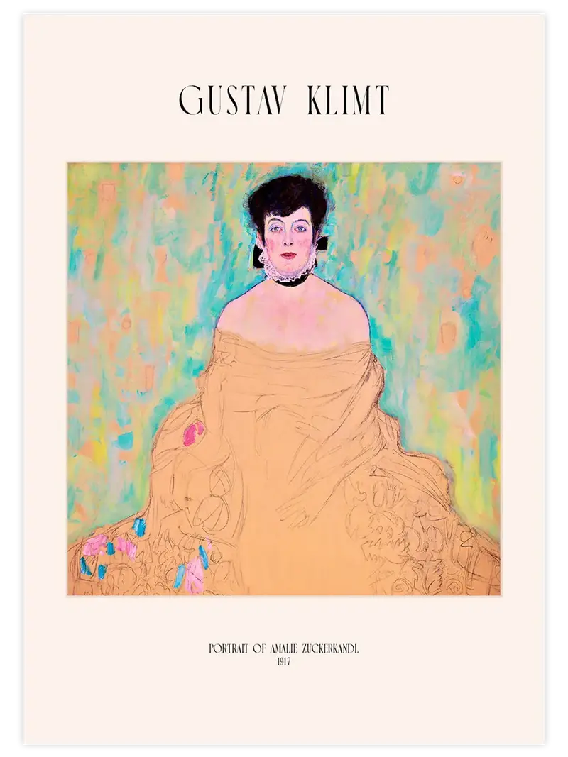 Klimt Portrait of Amalie Zuckerkandl - Art Print