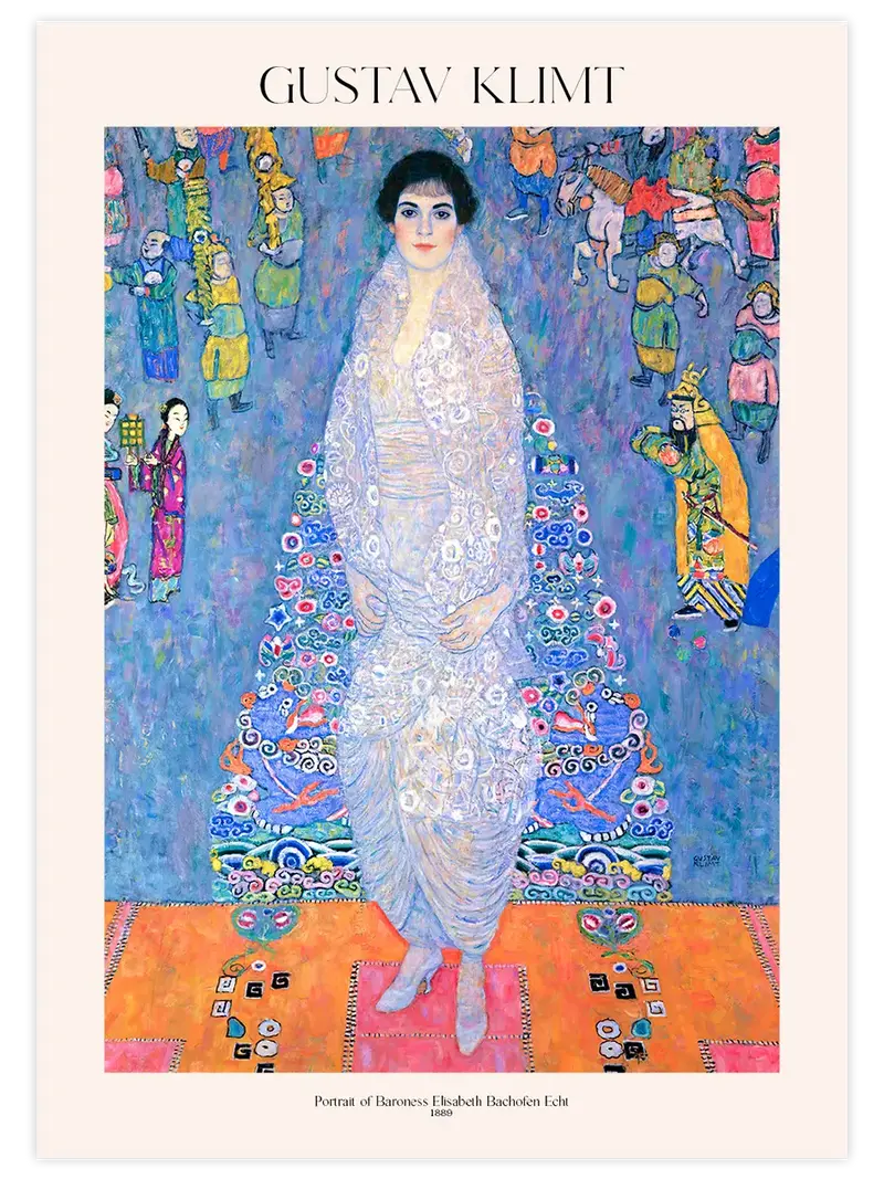 Klimt Portrait of Baroness Elisabeth Bachofen Echt - Art Print