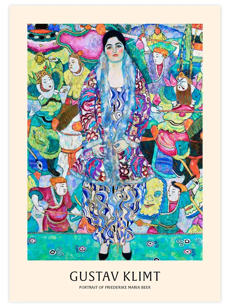 Klimt Portrait of Friederike Maria Beer - Art Print