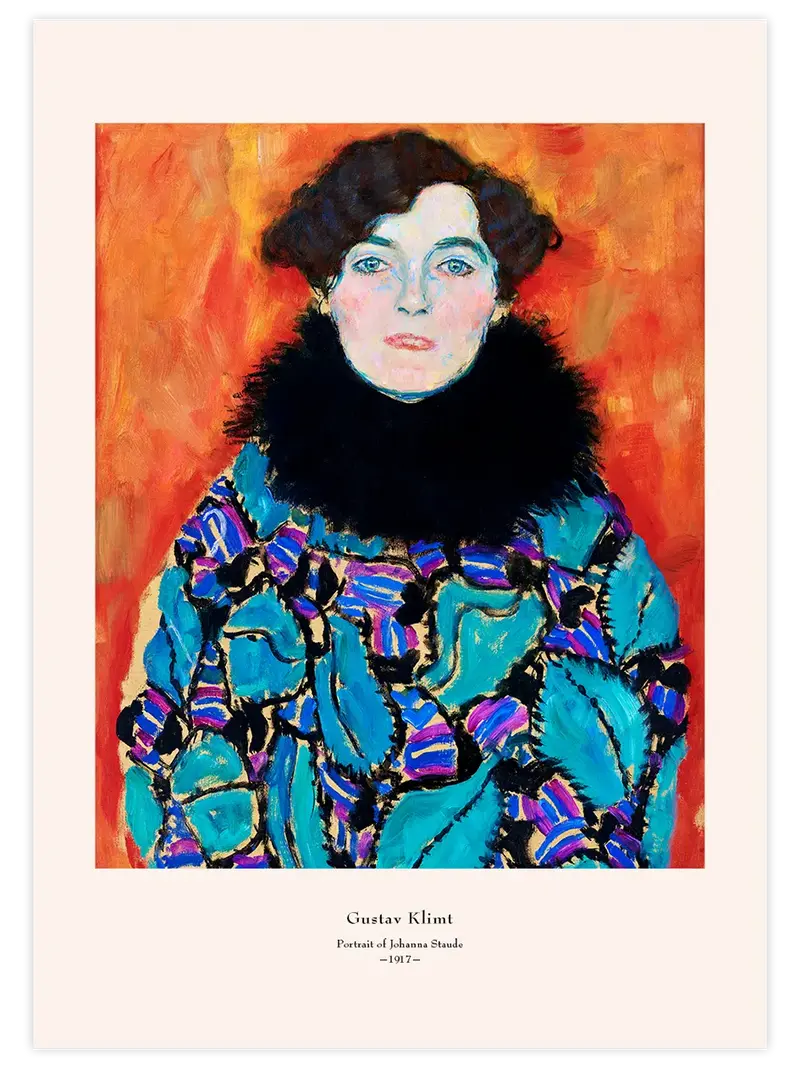 Klimt Portrait of Johanna Staude - Art Print