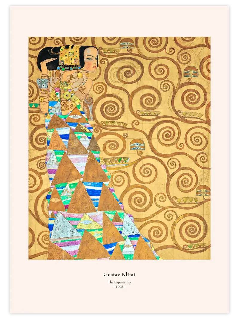Klimt The Expectation - Art Print
