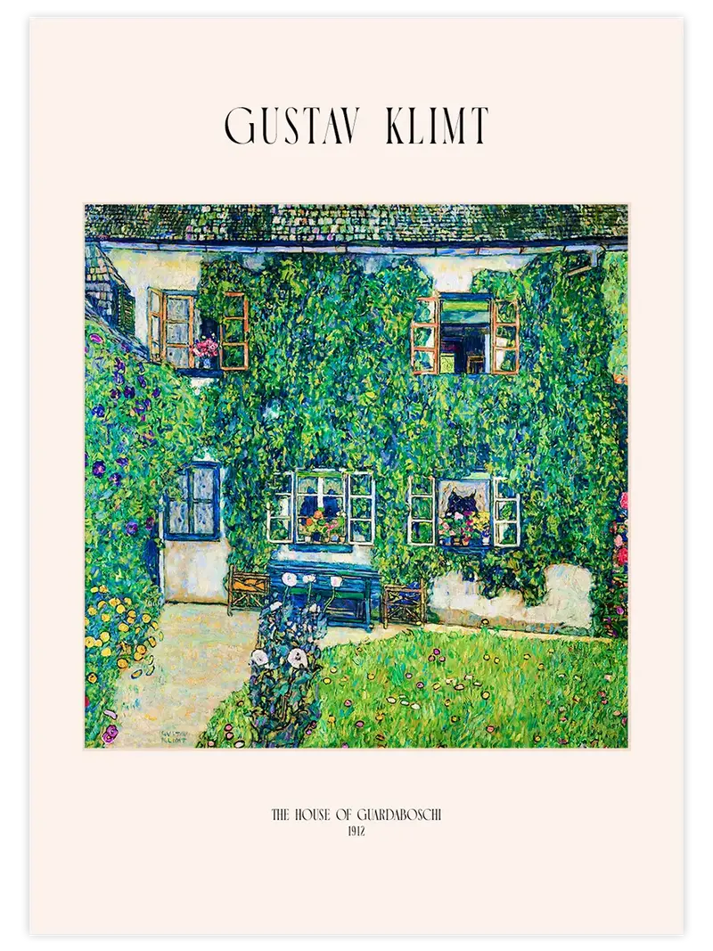 Klimt The House of Guardaboschi - Art Print