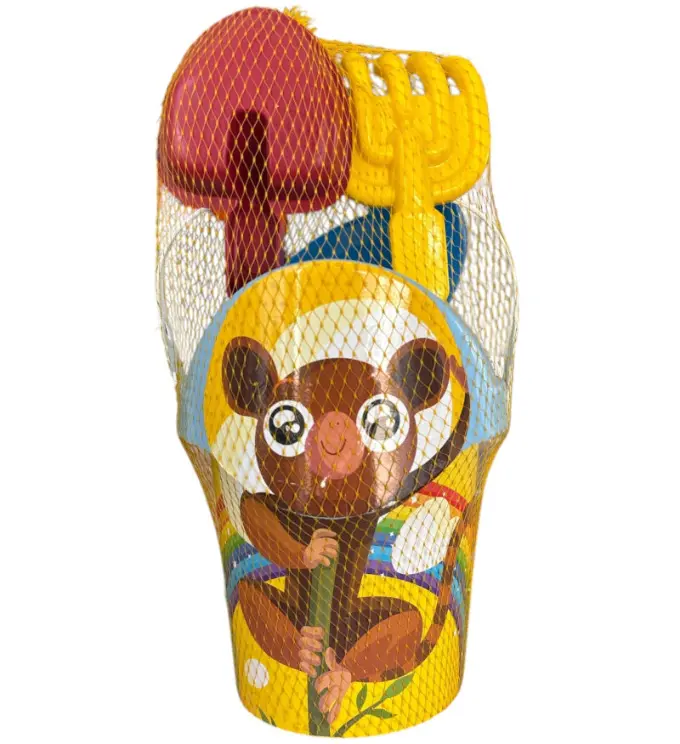 Koala & Korsan Desenli 30 Cm Kazma Kürek Tırmıklı Plaj Kova Set