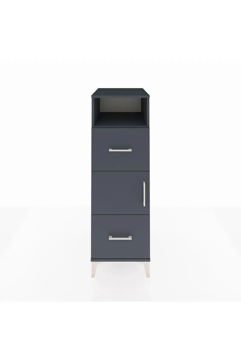 Kronos Dolap 2 Raflı 2 Çekmeceli Tek Kapaklı 44x59x134