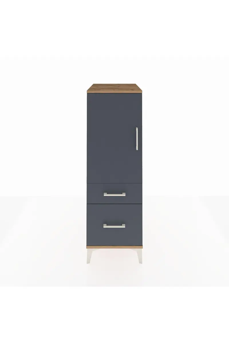 Kronos Dolap 2 Raflı 2 Çekmeceli Tek Kapaklı 44x59x134