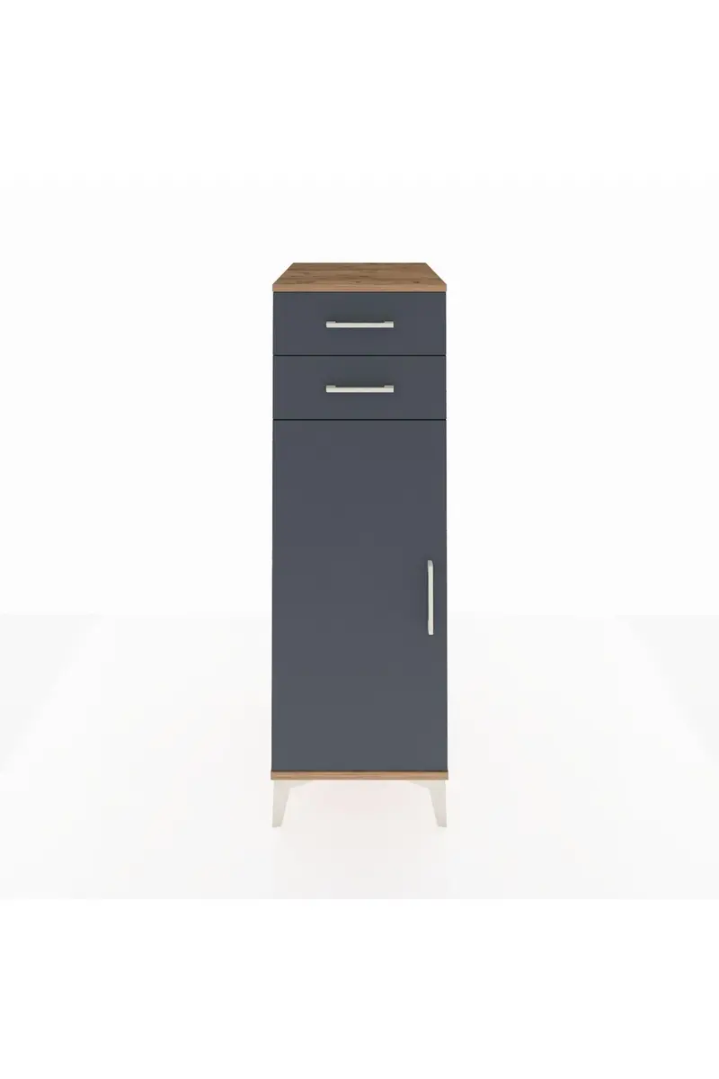 Kronos Dolap 2 Raflı 2 Çekmeceli Tek Kapaklı 44x59x134