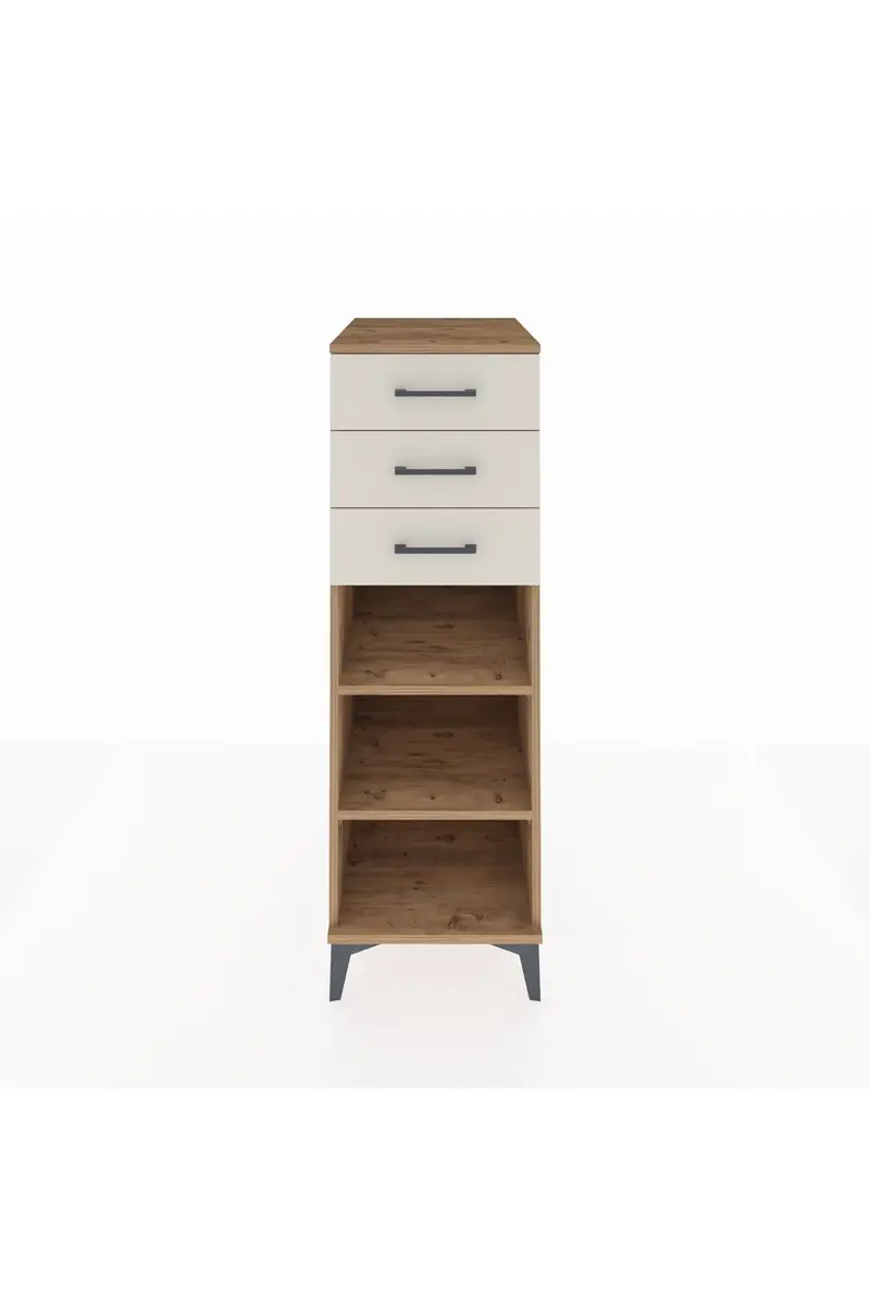 Kronos Dolap 2 Raflı 3 Çekmeceli 44x59x134