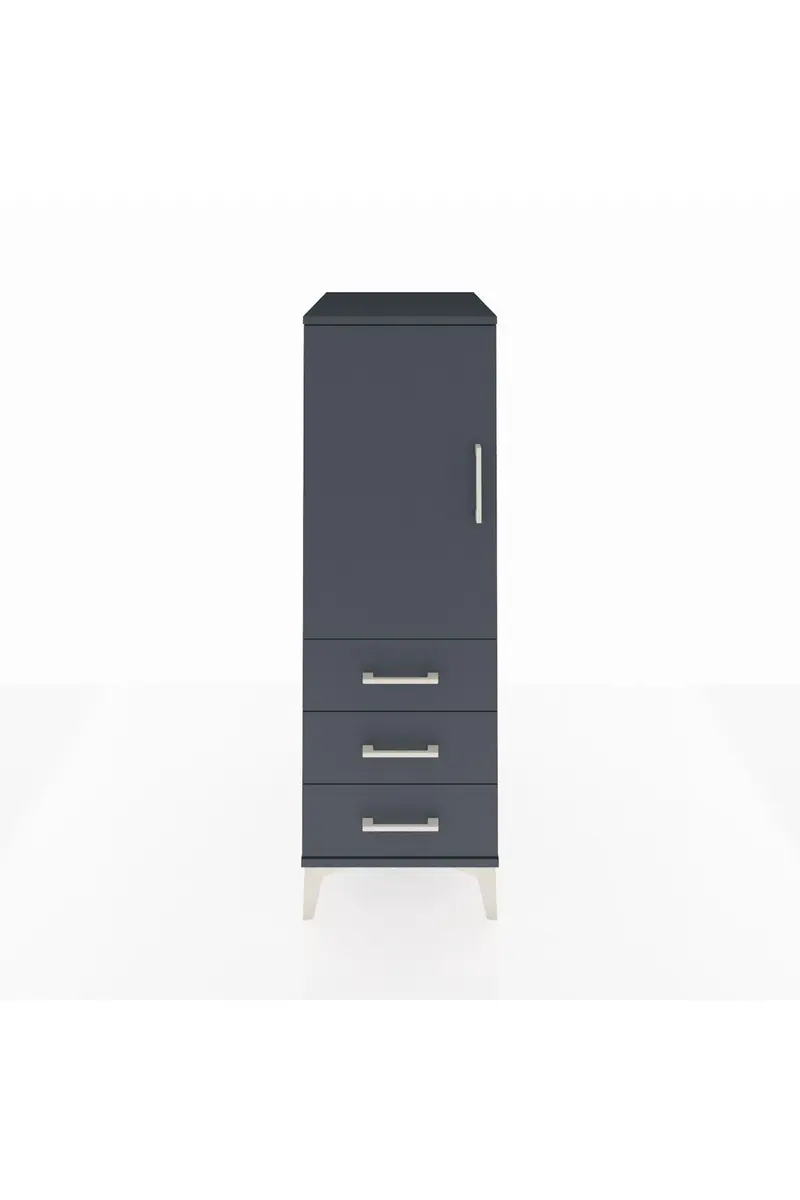 Kronos Dolap 2 Raflı 3 Çekmeceli Tek Kapaklı 44x59x134
