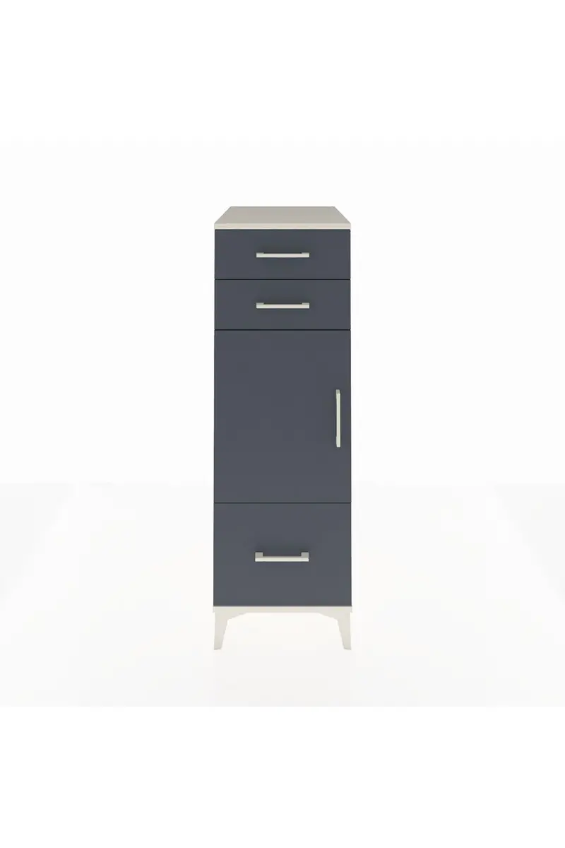 Kronos Dolap 2 Raflı 3 Çekmeceli Tek Kapaklı 44x59x134