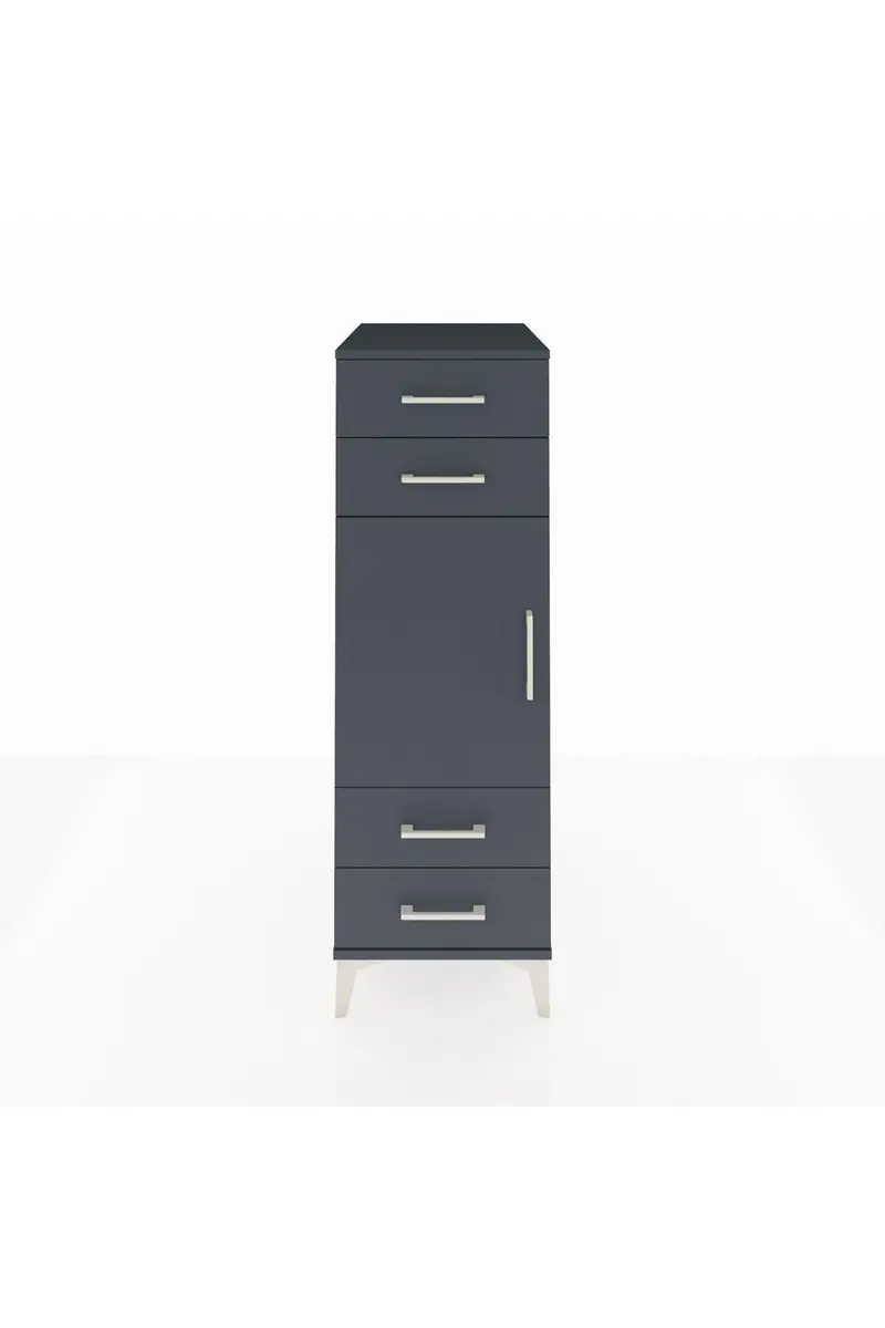 Kronos Dolap 2 Raflı 4 Çekmeceli Tek Kapaklı 44x59x134