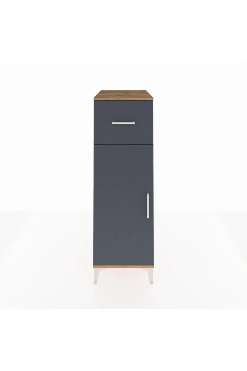 Kronos Dolap 2 Raflı Tek Çekmeceli Tek Kapaklı 44x59x134