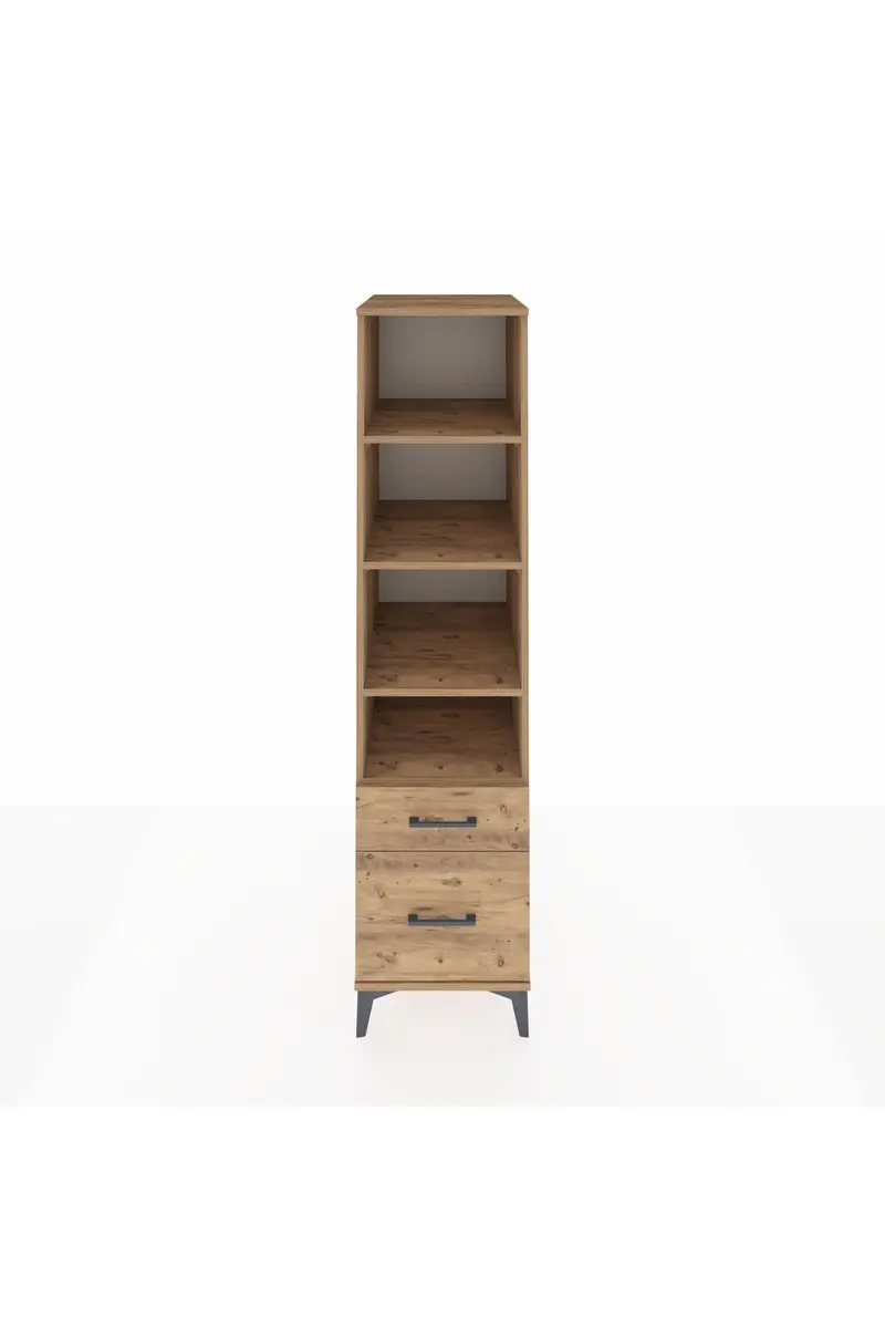 Kronos Dolap 4 Raflı 2 Çekmeceli 44x59x182