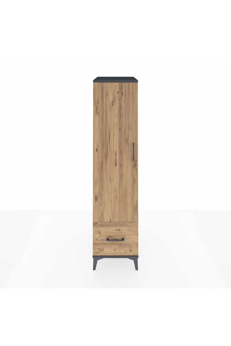 Kronos Dolap 4 Raflı Tek Çekmeceli Tek Kapaklı 44x59x182