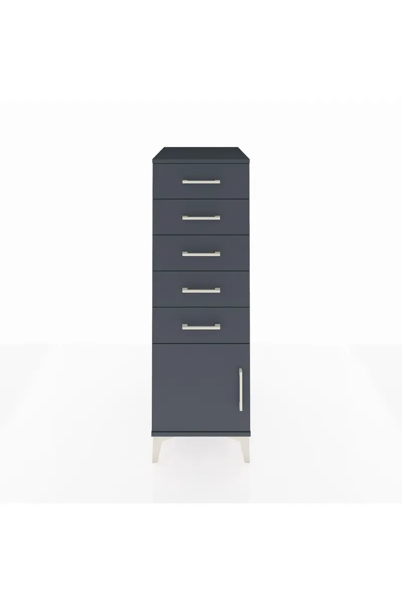 Kronos Dolap 5 Çekmeceli Tek Kapaklı 44x59x134