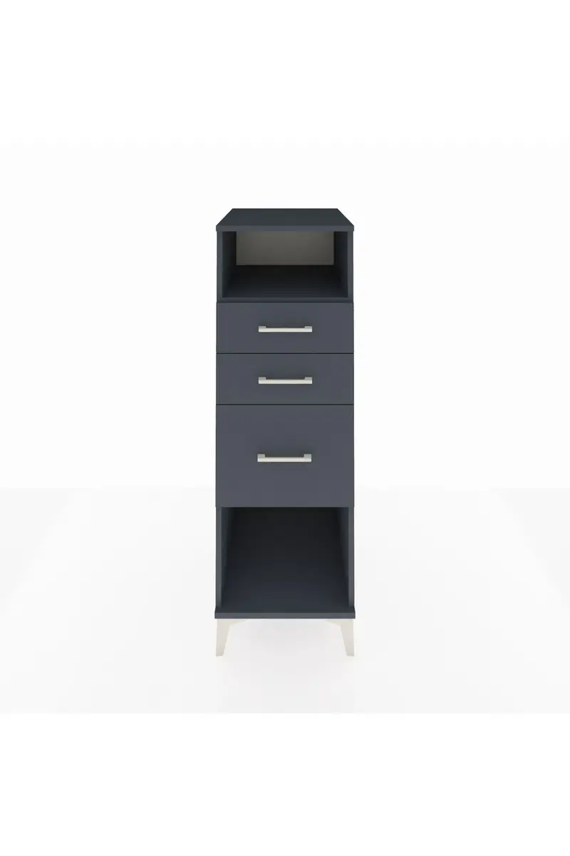 Kronos Dolap Tek Raflı 3 Çekmeceli 44x59x134